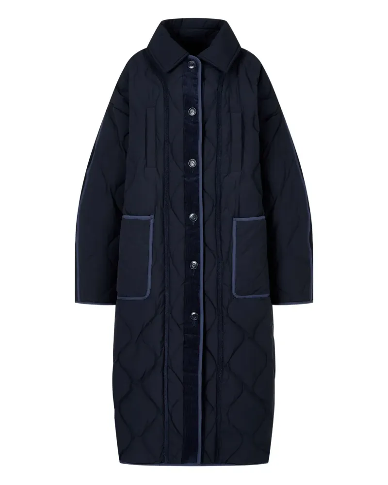 STUDIO TOMBOY Steppmantel mit abnehmbarem Kragen - Blau Blau