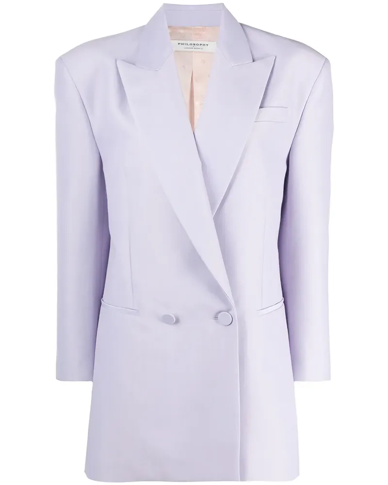 Philosophy Di Lorenzo Serafini Doppelreihiger Blazer - Violett Violett