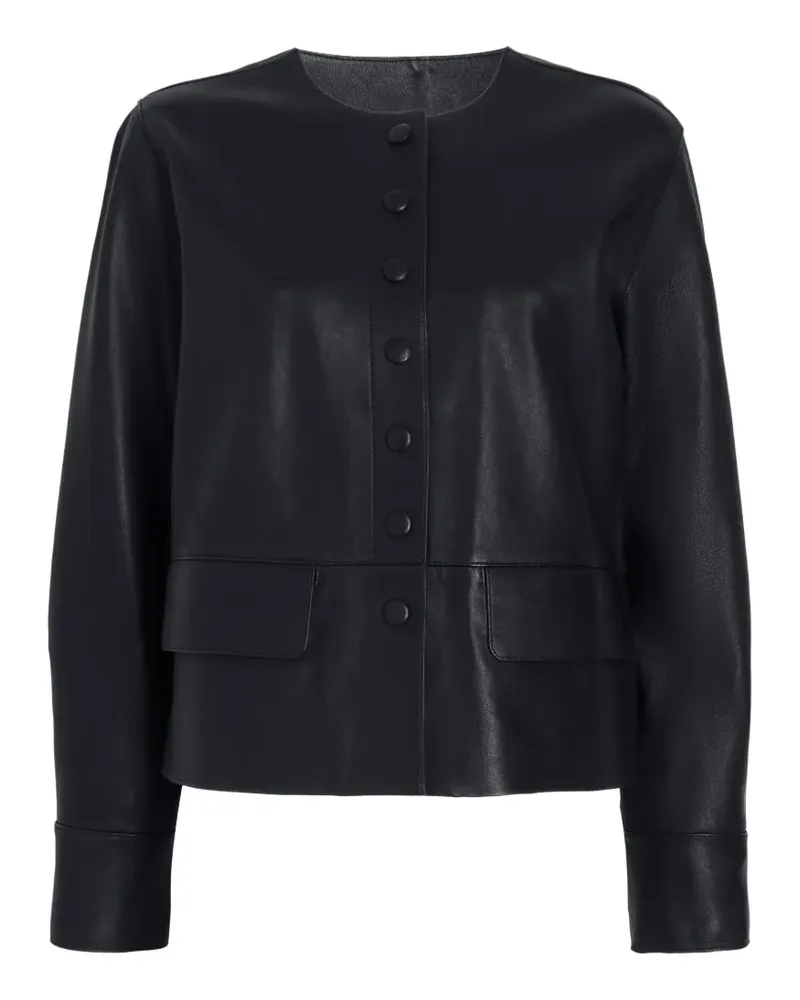 Proenza Schouler Robin Jacke aus Leder - Schwarz Schwarz