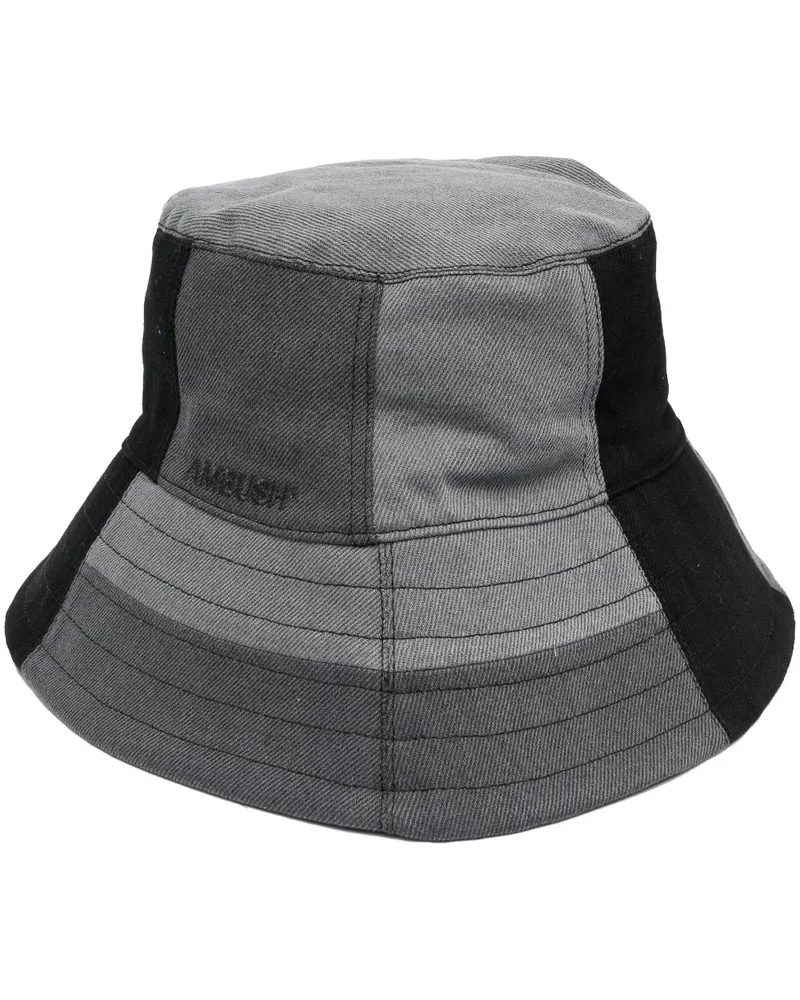 AMBUSH Fischerhut im Patchwork-Design - Schwarz Schwarz