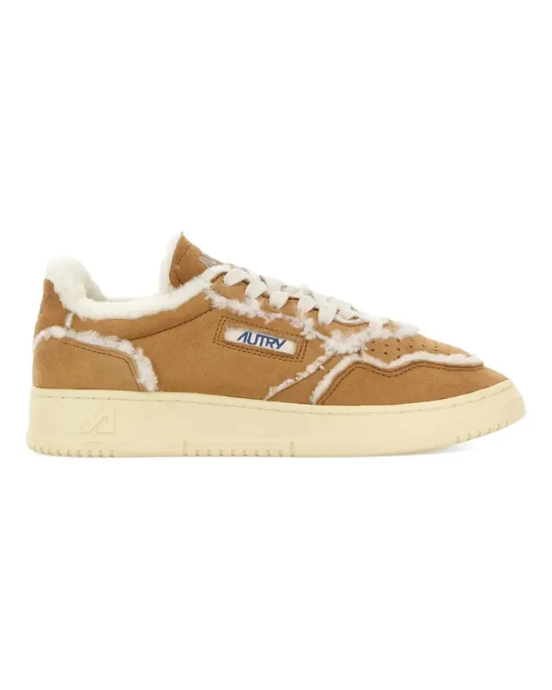 AUTRY Medalist mutton suede sneakers - Nude Nude