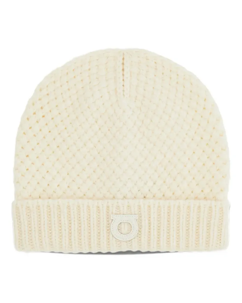 Ferragamo Beanie in Korbstrick - Nude Nude