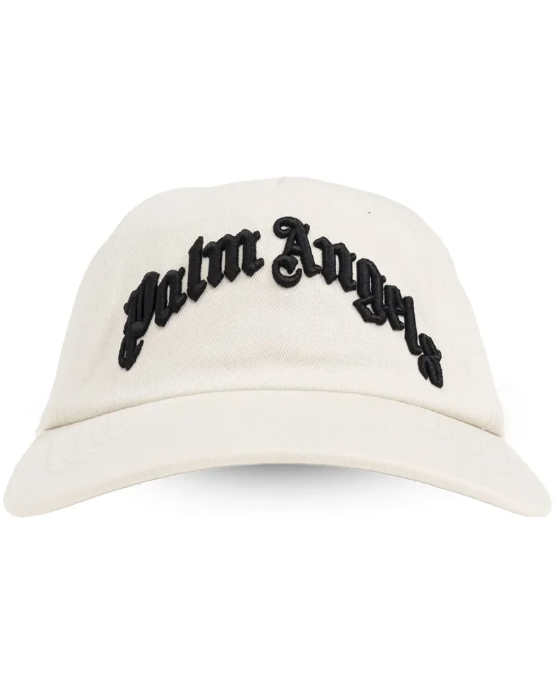 Palm Angels Baseballkappe mit Logo-Stickerei - Weiß Weiß