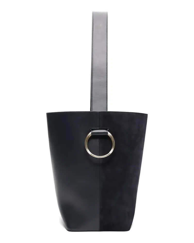 Victoria Beckham Dia ring-detail bucket bag - Blau Blau