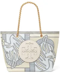 Tory Burch Ella Handtasche mit Zebra-Print Blau