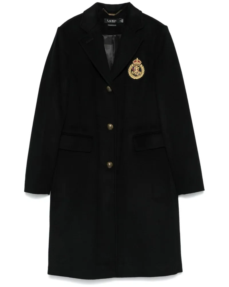 Ralph Lauren Einreihiger Mantel - Schwarz Schwarz