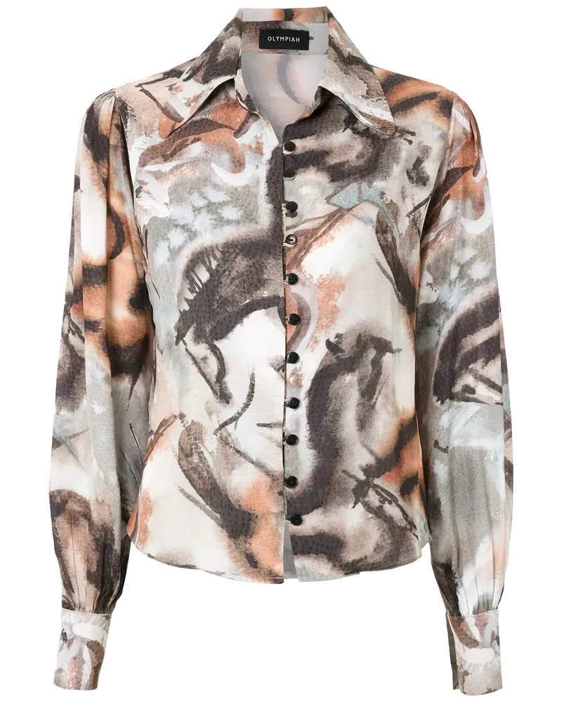 OLYMPIAH Hipismo' Hemd mit Print - Mehrfarbig Mehrfarbig