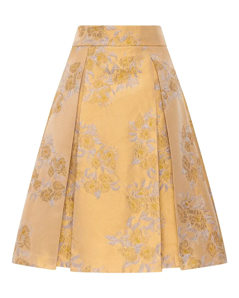 Maliparmi Indian Princess Minirock mit Blumen - Gold Gold