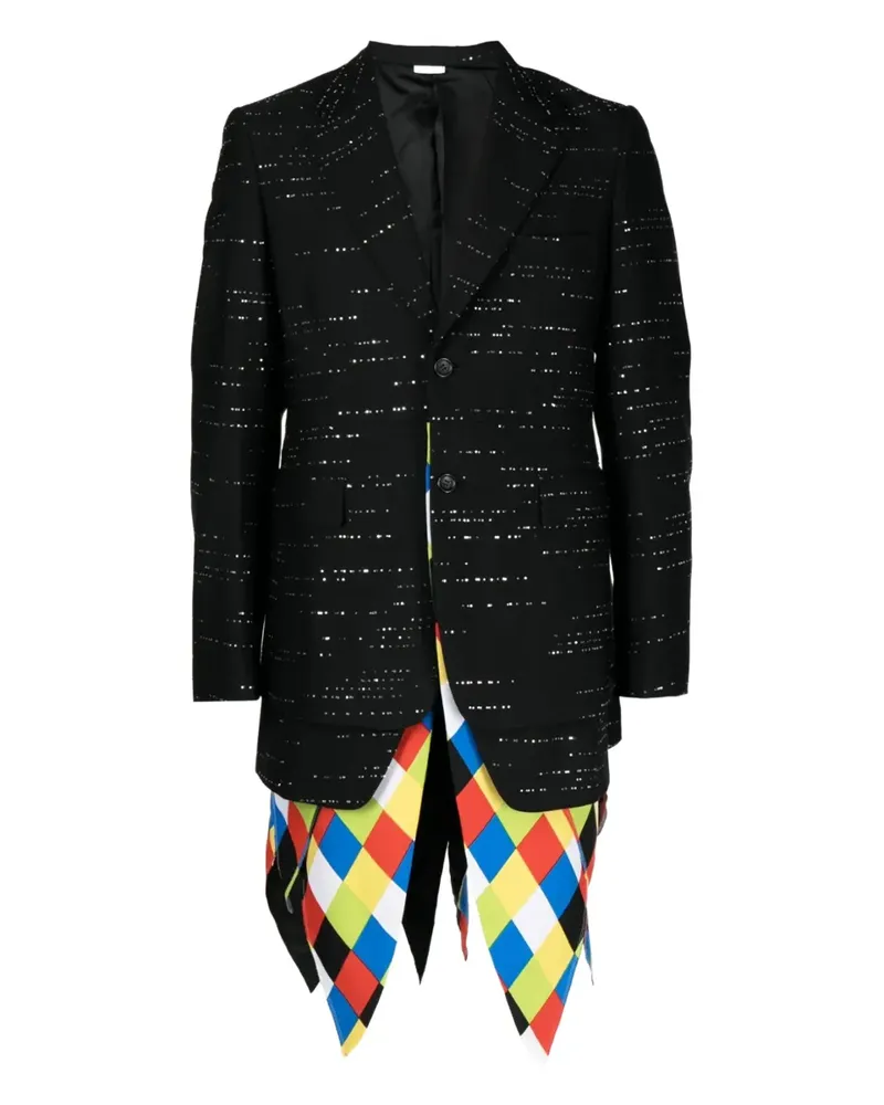 Comme des Garçons Jacke mit Schößchen - Schwarz Schwarz