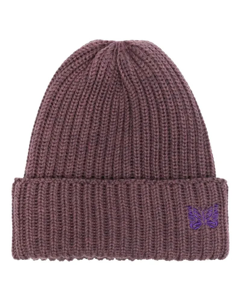 NEEDLES Beanie mit Logo-Stickerei - Violett Violett