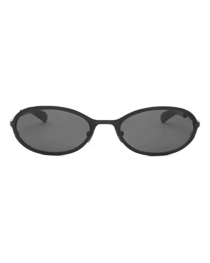 FLATLIST Cohen Sonnenbrille mit ovalem Gestell - Schwarz Schwarz