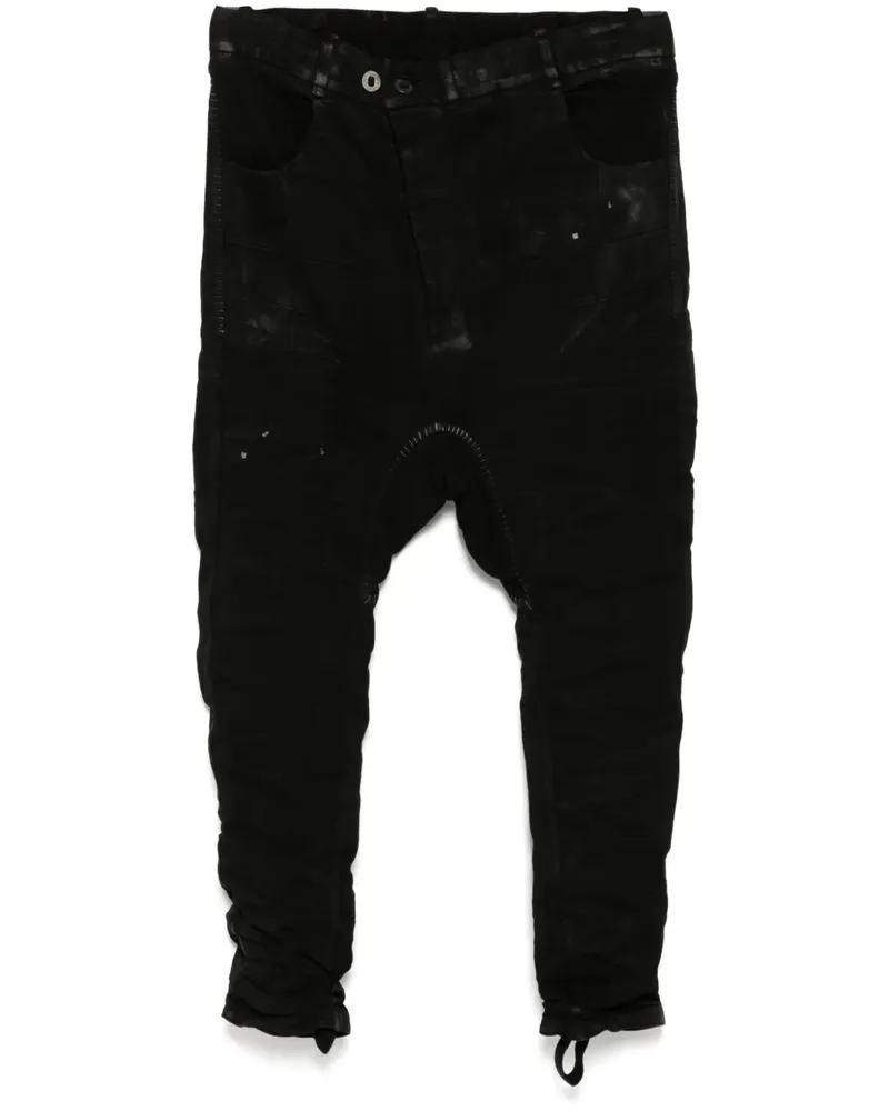 Boris Bidjan Saberi Hose im Baggy-Style - Schwarz Schwarz