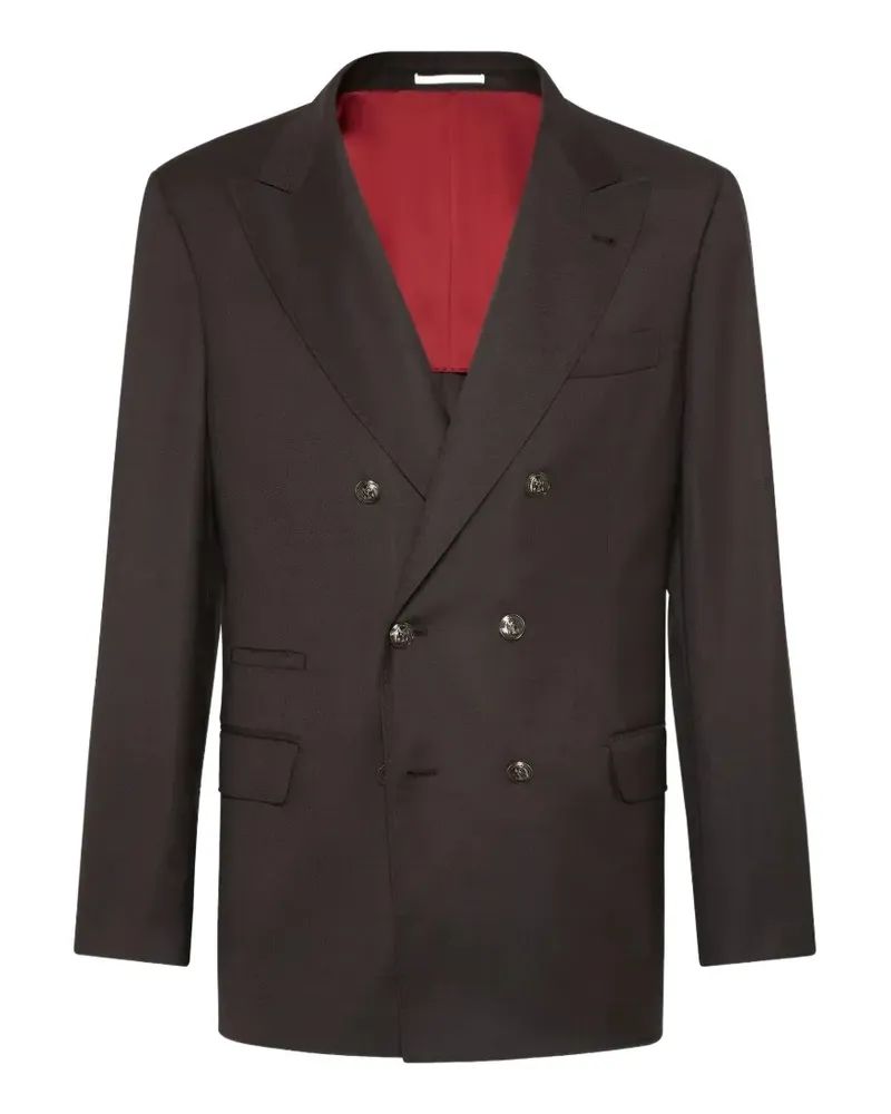 Brunello Cucinelli Doppelreihiges Sakko - Braun Braun