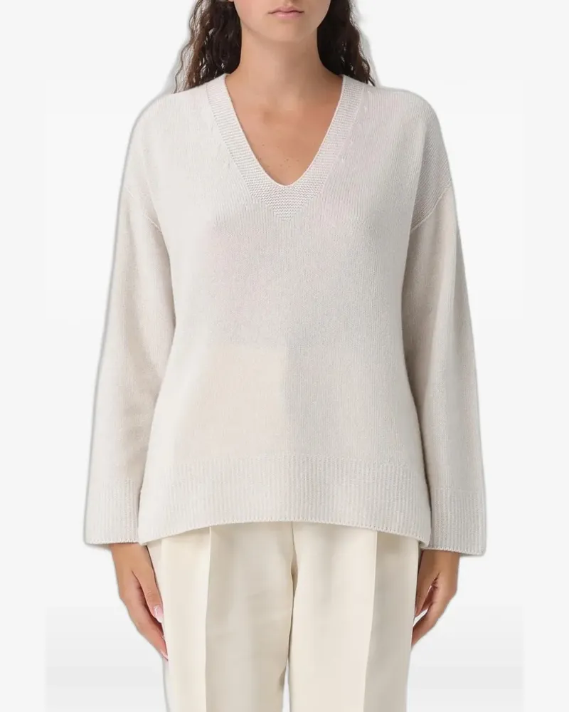 Emporio Armani V-neck cashmere sweater - Nude Nude