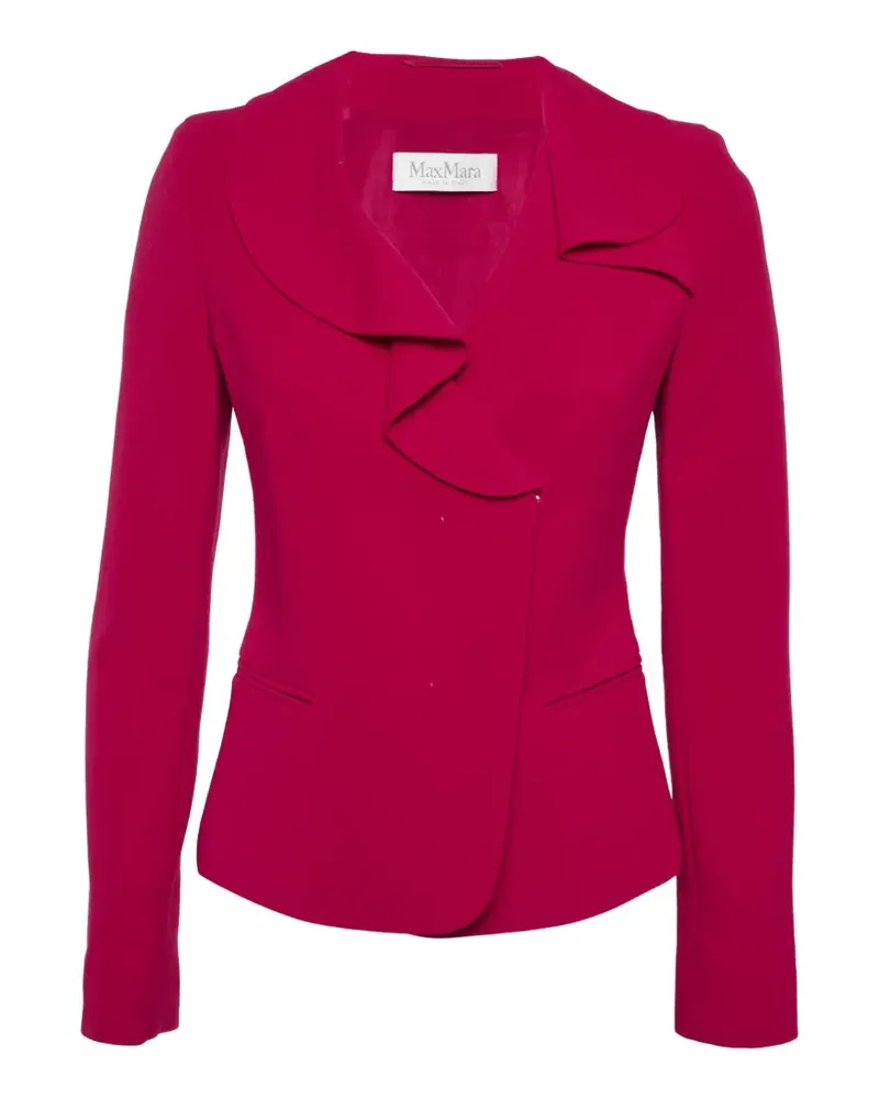 Max Mara ruffled-collar blazer - Rosa Rosa