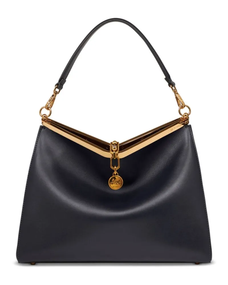Etro Große Vela Schultertasche - Blau Blau