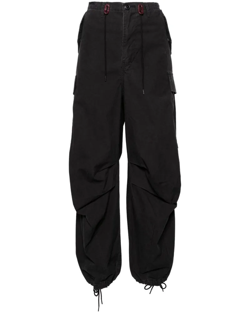 R13 Balloon Army Cargohose - Schwarz Schwarz