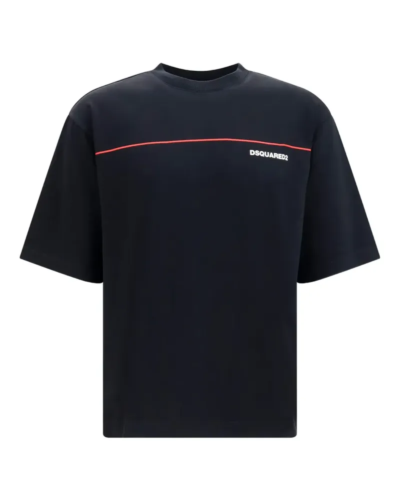 Dsquared2 logo-print loose-fit T-shirt - Schwarz Schwarz