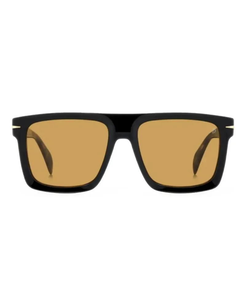 EYEWEAR by DAVID BECKHAM DB 7134/S Sonnenbrille mit eckigem Gestell - Schwarz Schwarz