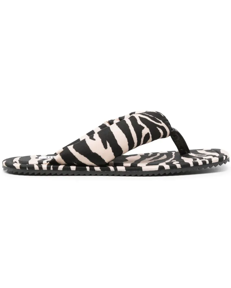 ATTICO Pantoletten mit Zebra-Print - Nude Nude