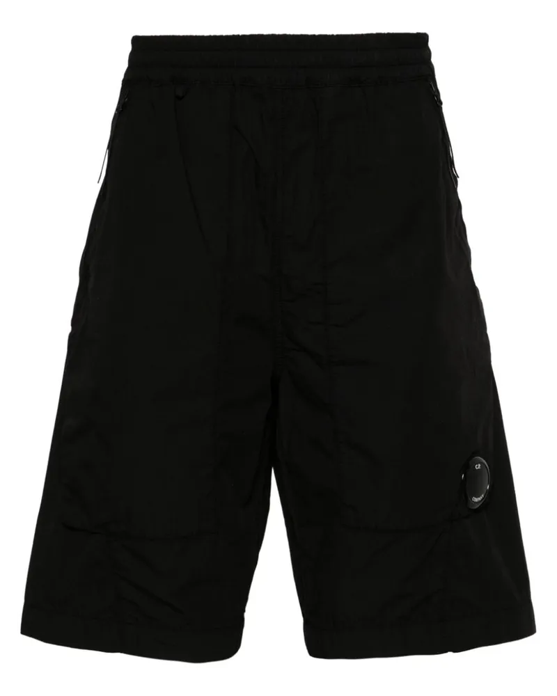 C.P. Company Halbhohe Ripstop-Shorts Schwarz