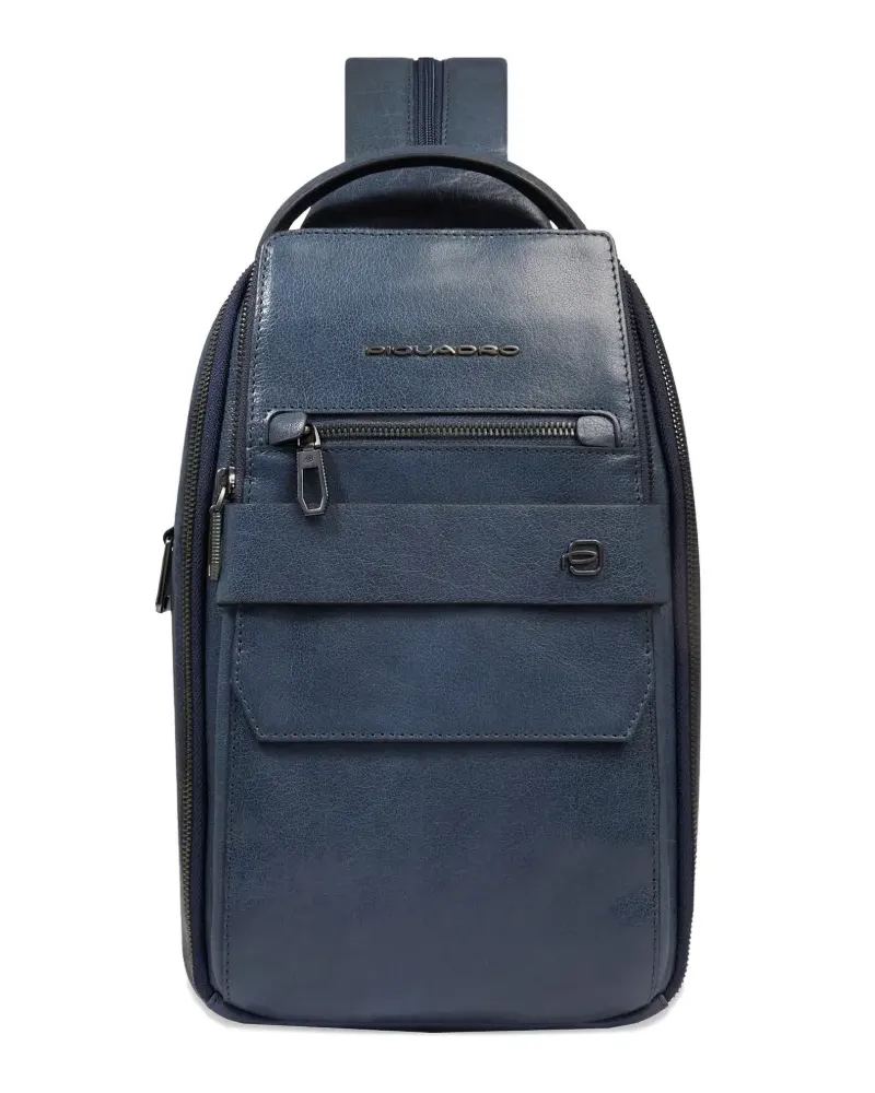 Piquadro Convertible zip-pocket backpack bag - Blau Blau