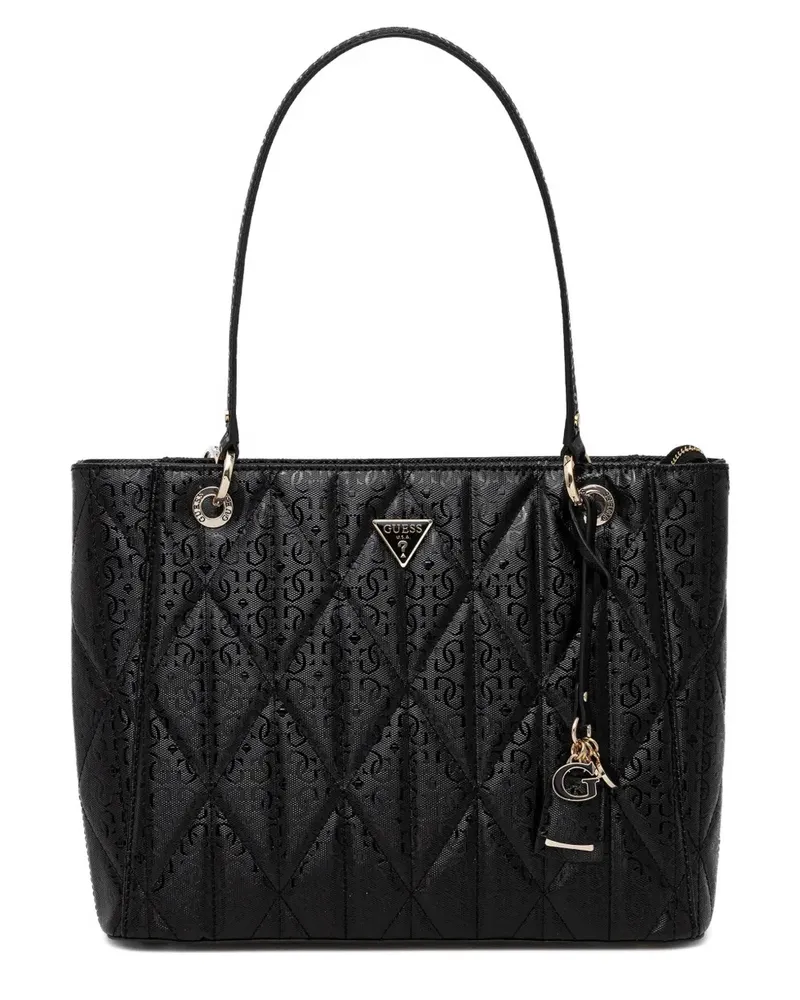 Guess Gesteppte Schultertasche - Schwarz Schwarz