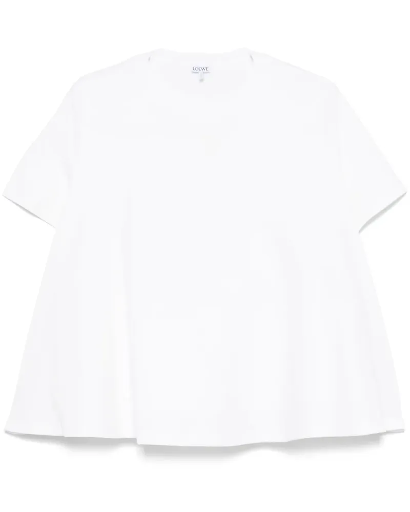 Loewe Sweatshirt mit aufgesticktem Anagram - Weiß Weiß
