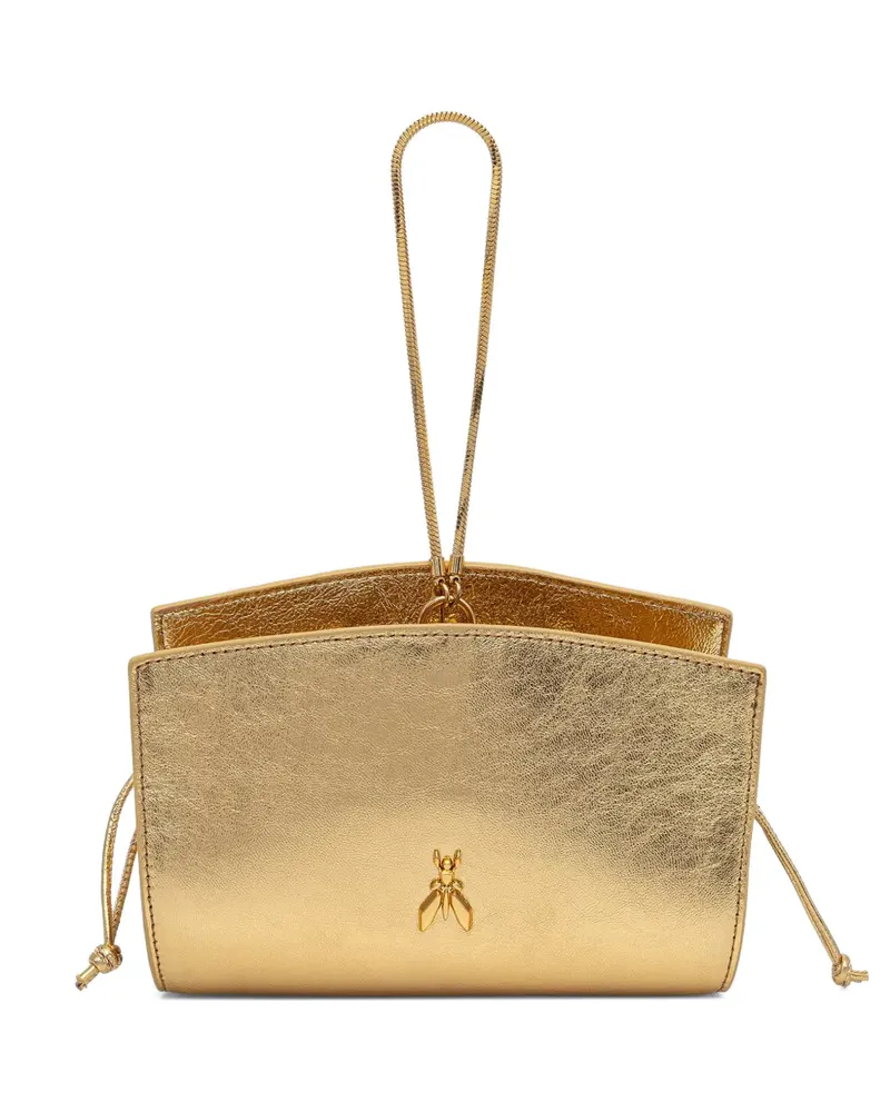 Patrizia Pepe Fly Mini-Taschen aus Leder im Metallic-Look - Gold Gold