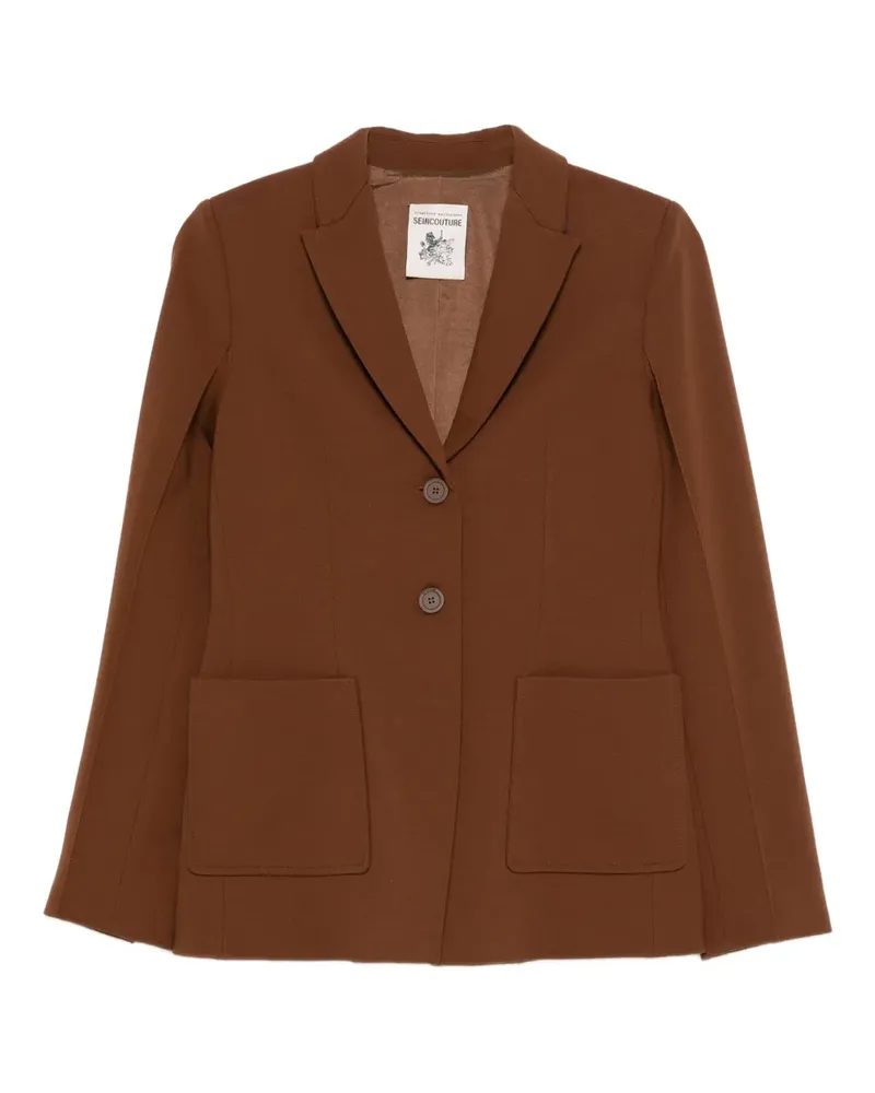 Semicouture patch-pocket blazer - Braun Braun