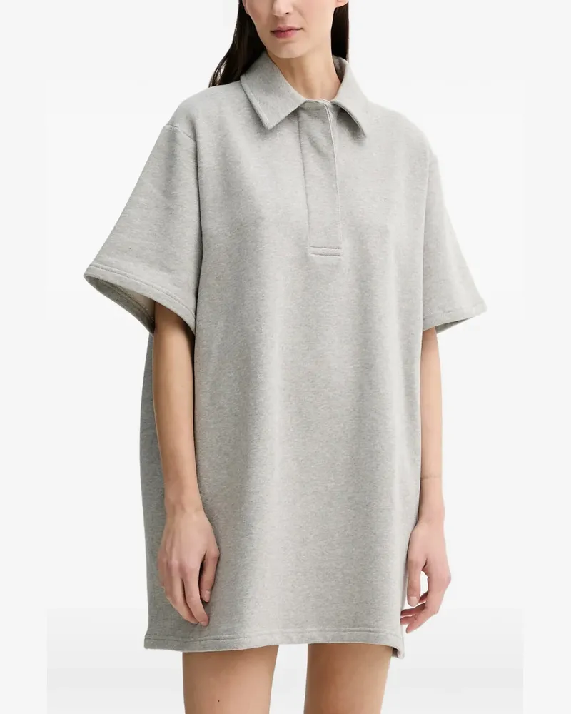 STAND Kennedi buttoned mini dress - Grau Grau