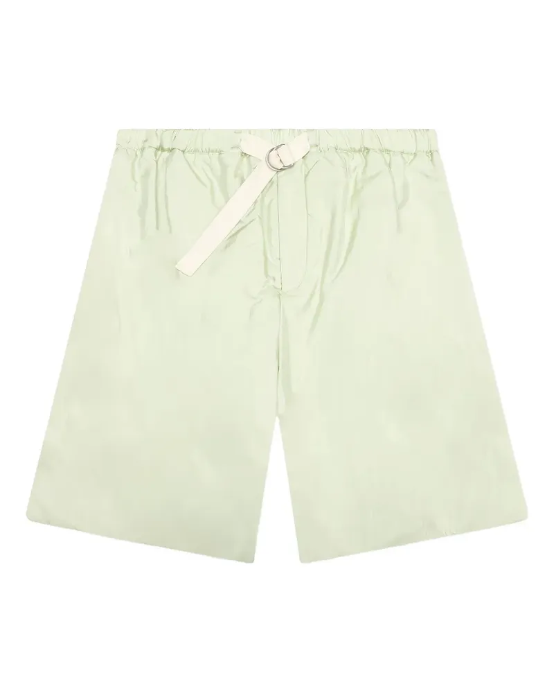 Jil Sander Segelshorts mit Gürtel - Grün Grün
