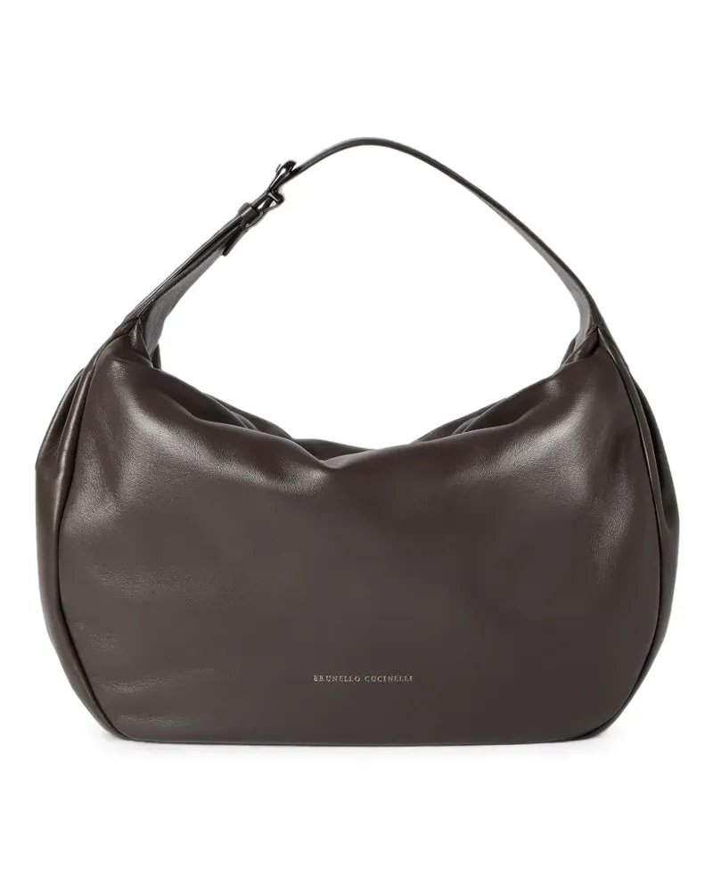 Brunello Cucinelli Boule Tasche aus Nappaleder - Braun Braun