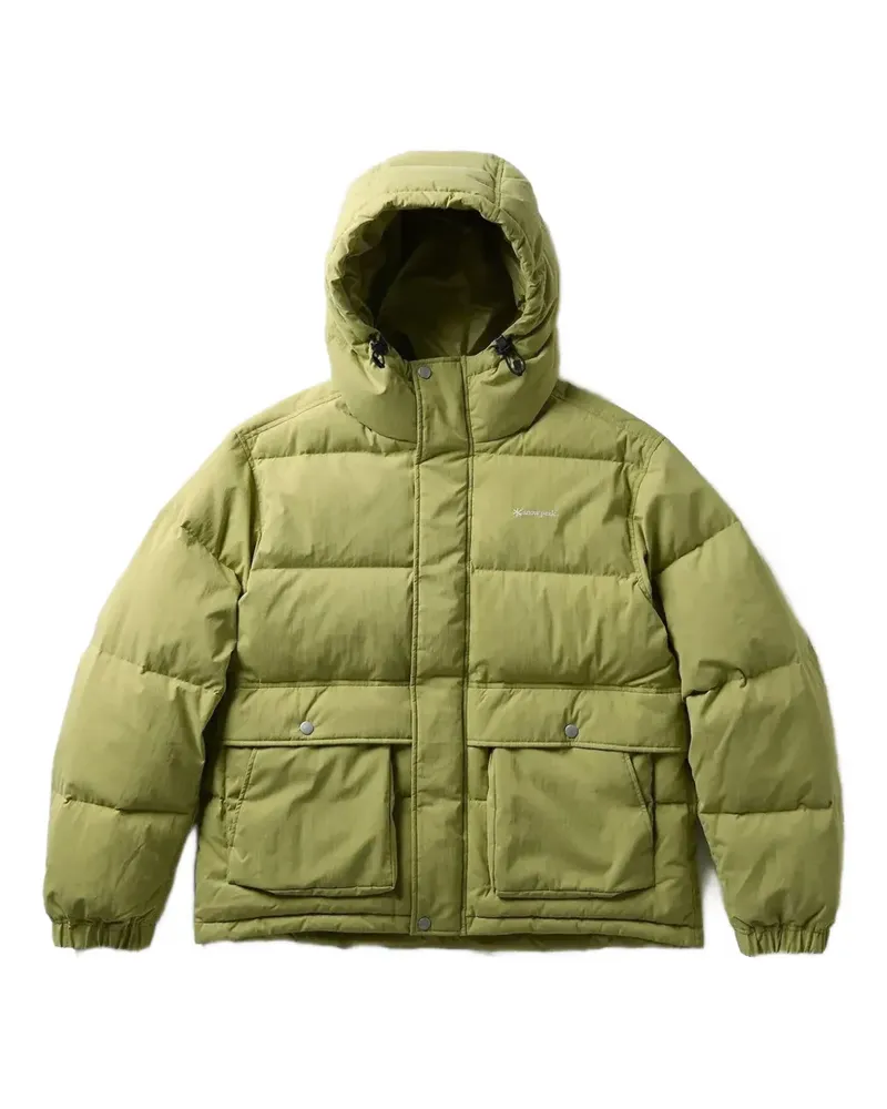Snow Peak hooded padded jacket - Grün Grün