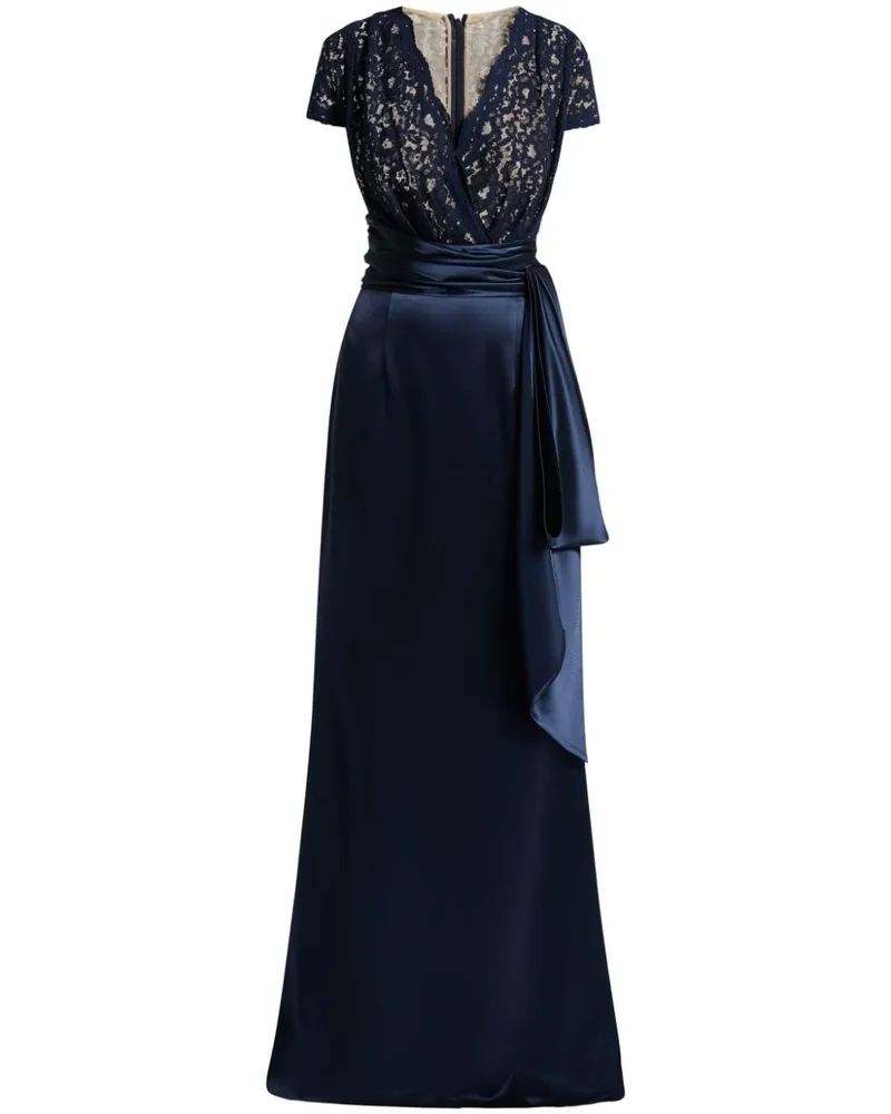 Talbot Runhof Robe mit V-Ausschnitt - Blau Blau