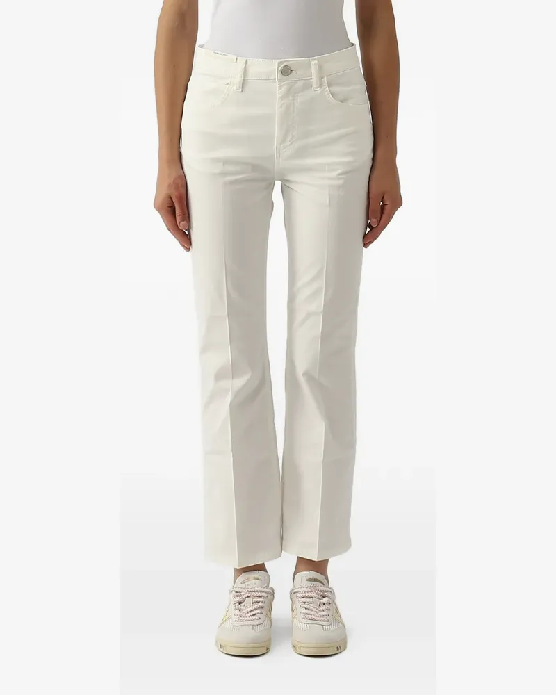 PT TORINO pressed-crease cropped jeans - Weiß Weiß