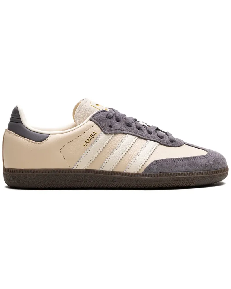 adidas Samba OG "Crystal Sand/Charcoal" Sneakers - Nude Nude