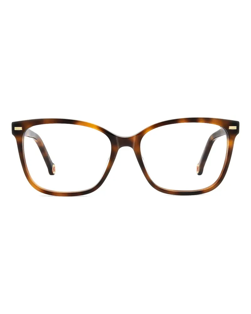 Carolina Herrera New York Eckige Brille in Schildpattoptik - Braun Braun