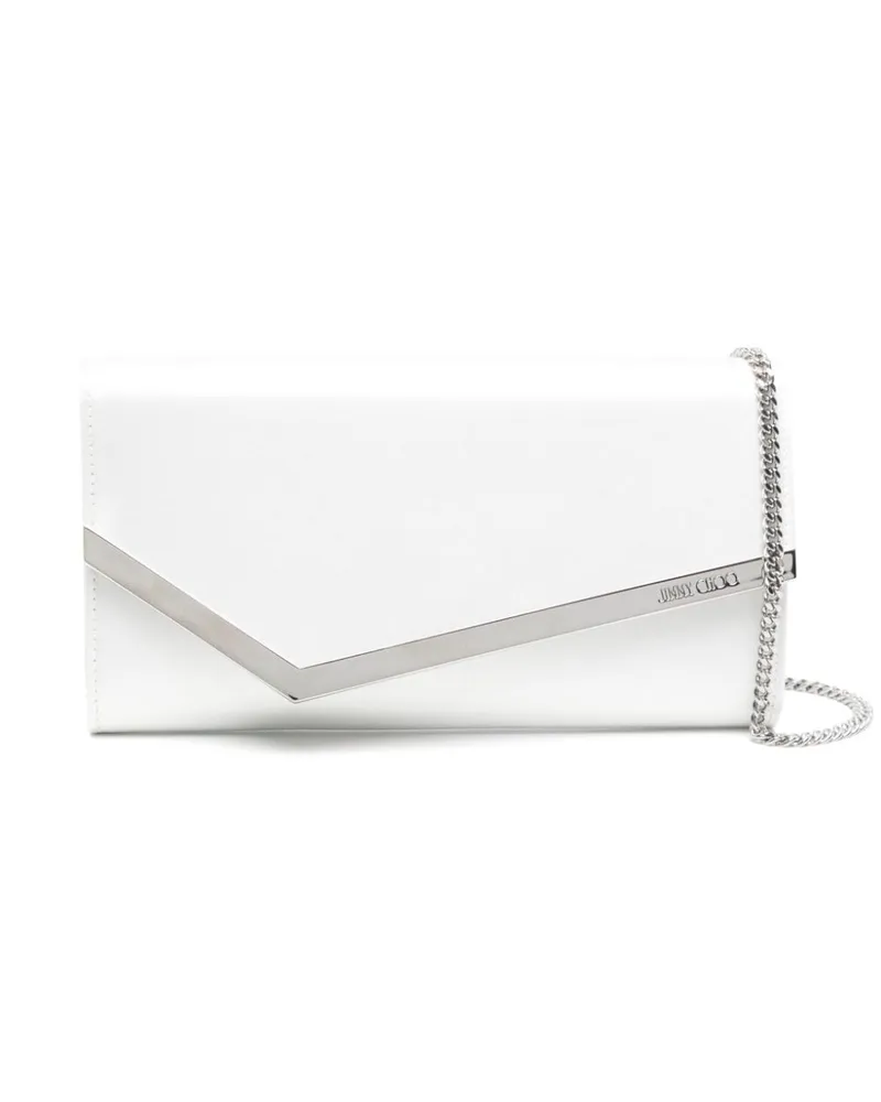 Jimmy Choo Emmie Clutch aus Satin - Nude Nude
