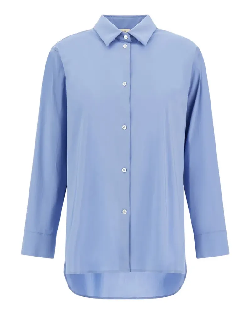 Herno Hemd aus Popeline - Blau Blau
