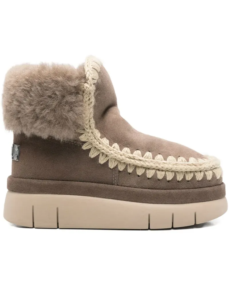 Mou Bounce Stiefel mit runder Kappe - Braun Braun