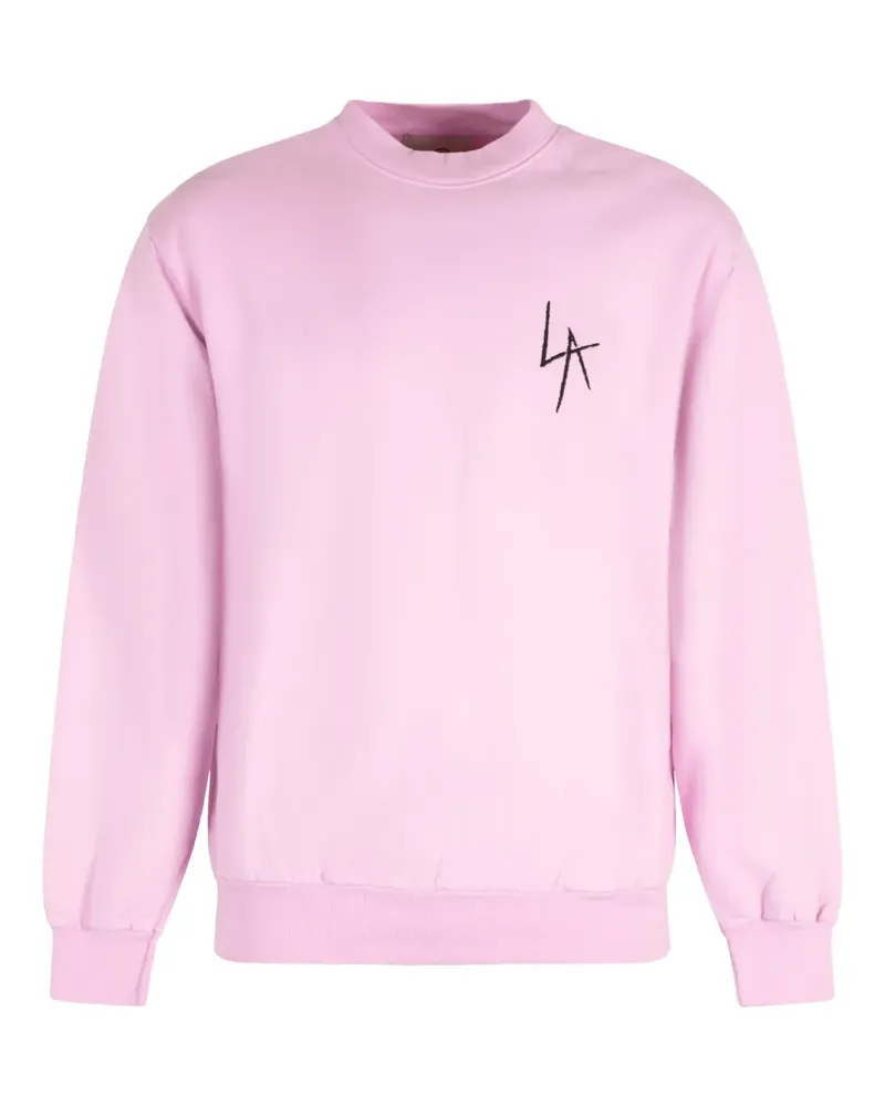 Local Authority crew-neck cotton sweatshirt - Rosa Rosa