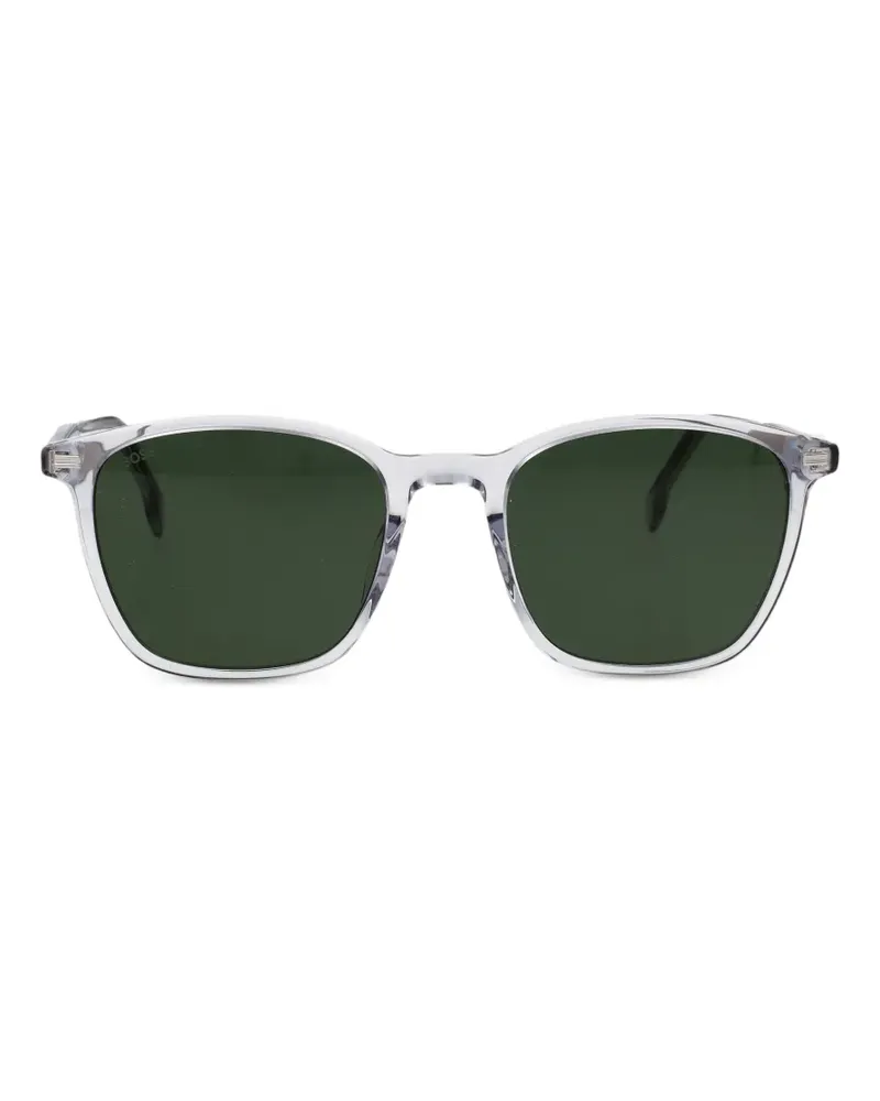 HUGO BOSS temple logo square-frame sunglasses - Grau Grau