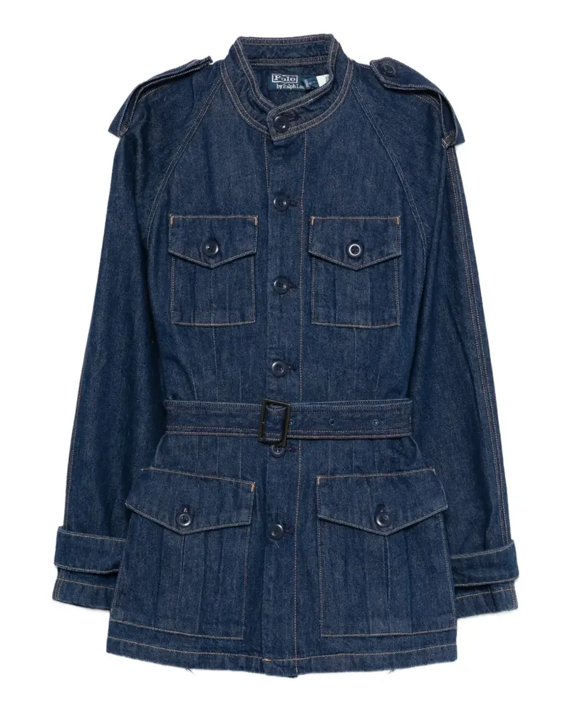 Ralph Lauren belted pocket jacket - Blau Blau