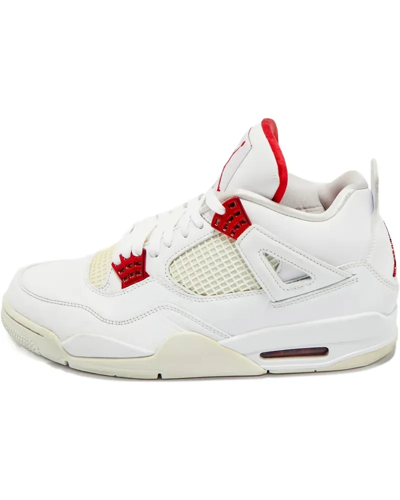 Jordan Air  4 Retro leather lace-up sneakers - Weiß Weiß