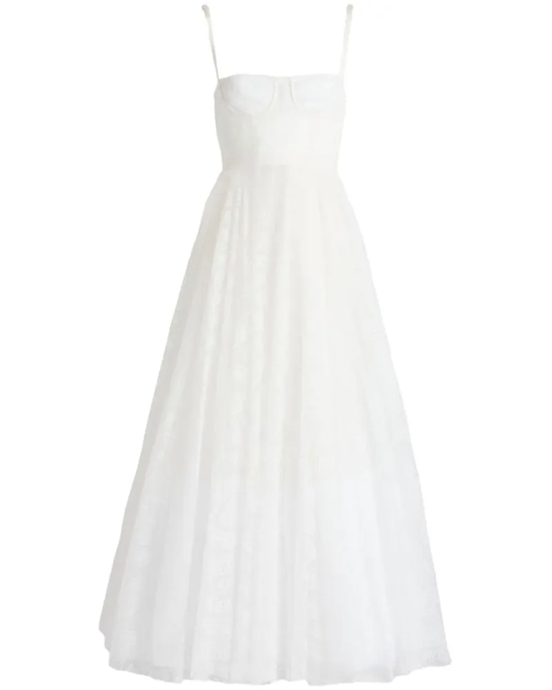 Giambattista Valli Kleid aus Chantilly-Spitze - Weiß Weiß