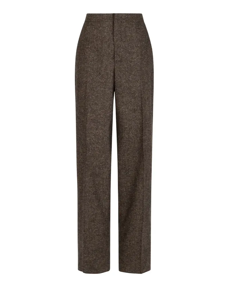 Tagliatore Gerade Hose mit Bügelfalten - Braun Braun