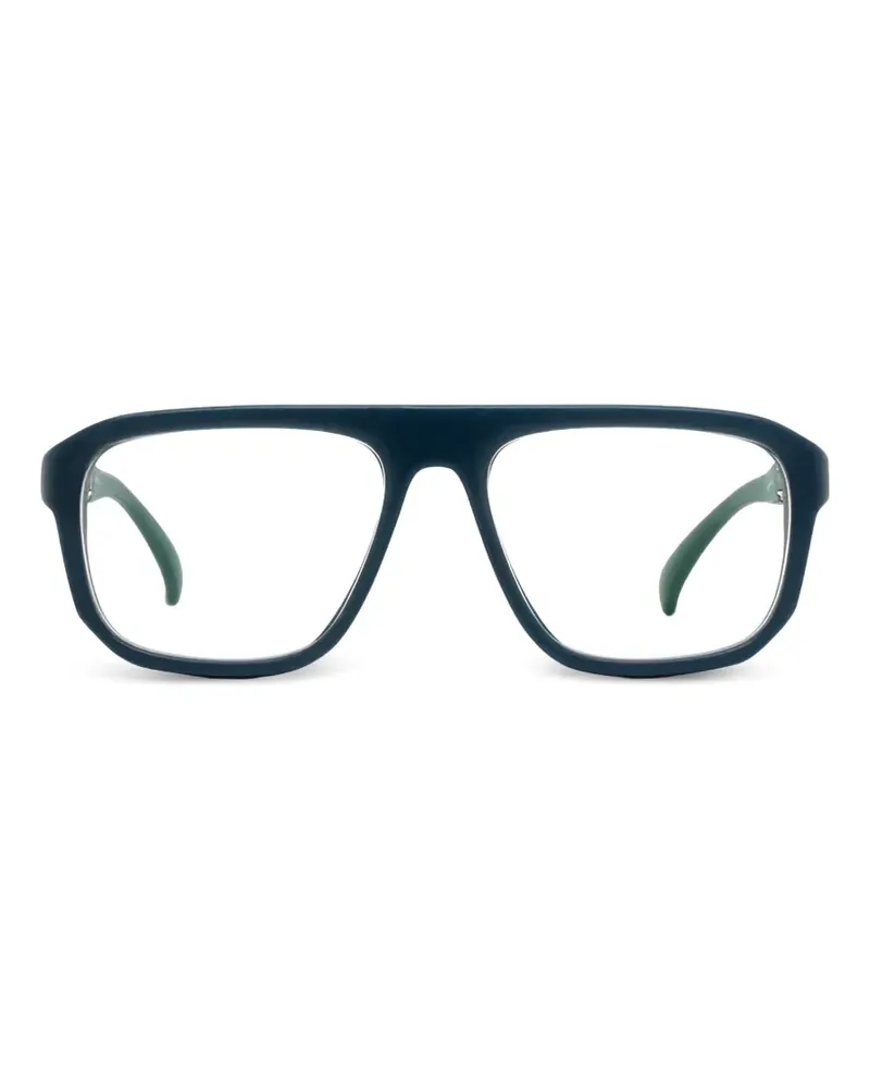 Mykita Eckige Brille mit strukturiertem Finish - Blau Blau