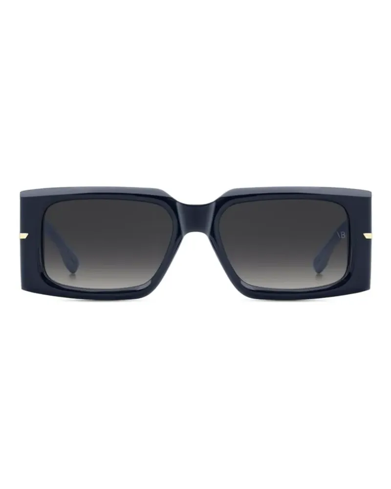 Victoria Beckham Sonnenbrille mit eckigem Gestell - Blau Blau