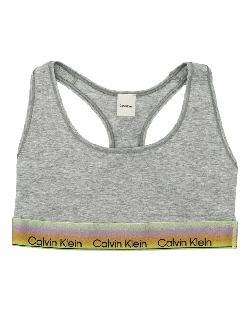 Calvin Klein Sport-BH mit Logo-Bund - Grau Grau